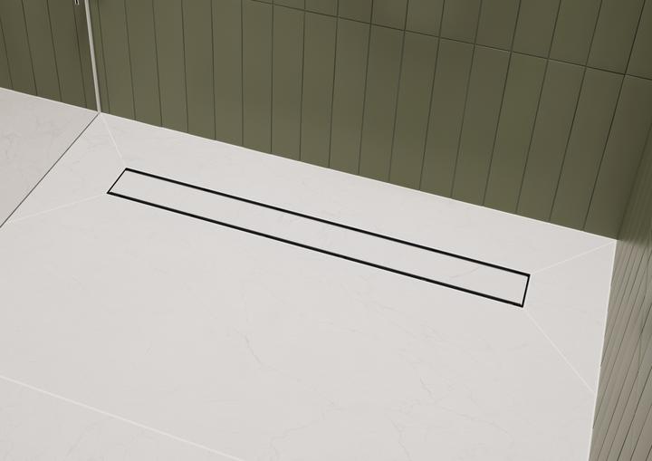 Actual product image hansgrohe raindrain go - douchegoot 70 cm met dubbelzijdig rooster, voor tegelinzet, mat zwart