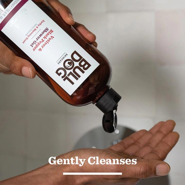 Image du produit Bulldog Gel douche poivre noir et vétiver Gel douche terreux et chaud 500ml (500 ml)