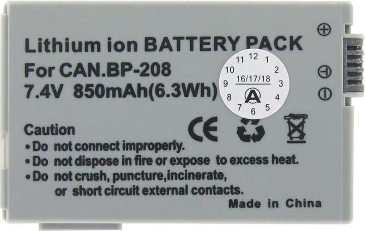 Immagine prodotto AccuCell Batteria della videocamera Canon DC10 (Accumulatore di carica elettrica)