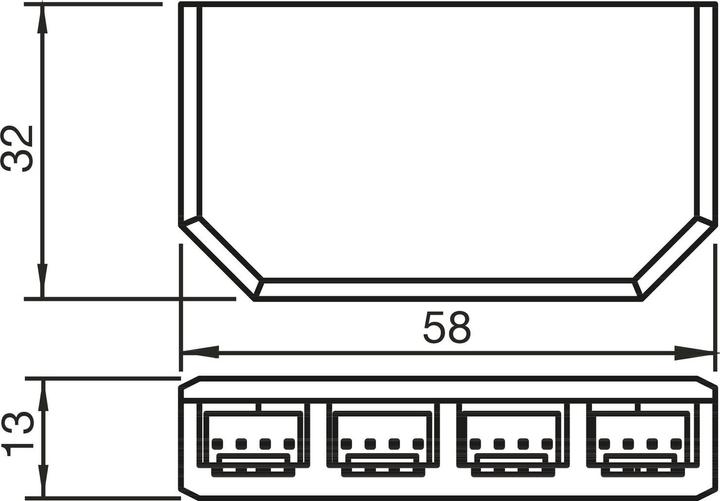 Produktbild Furnika Funkfernbedienung Mini RGB inkl. Empfänger, 12 VDC max. 24 W (8.60 cm)