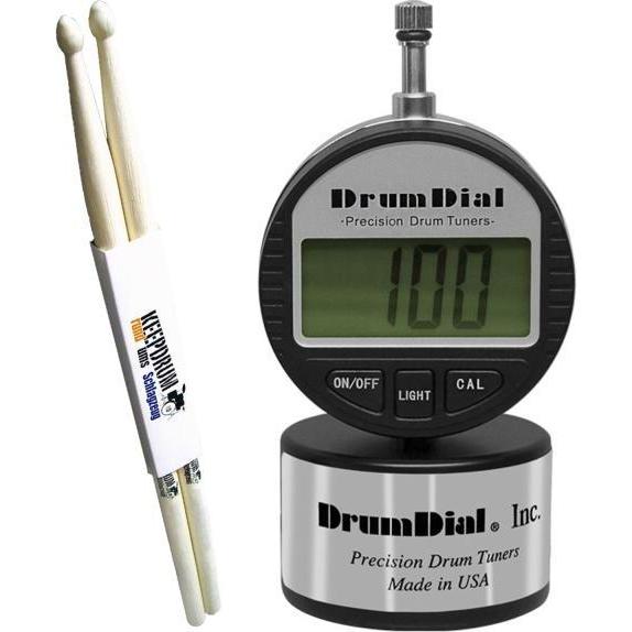 Drum Dial DDD Schlagzeug Stimmgerät mit Drumsticks, Stimmgerät