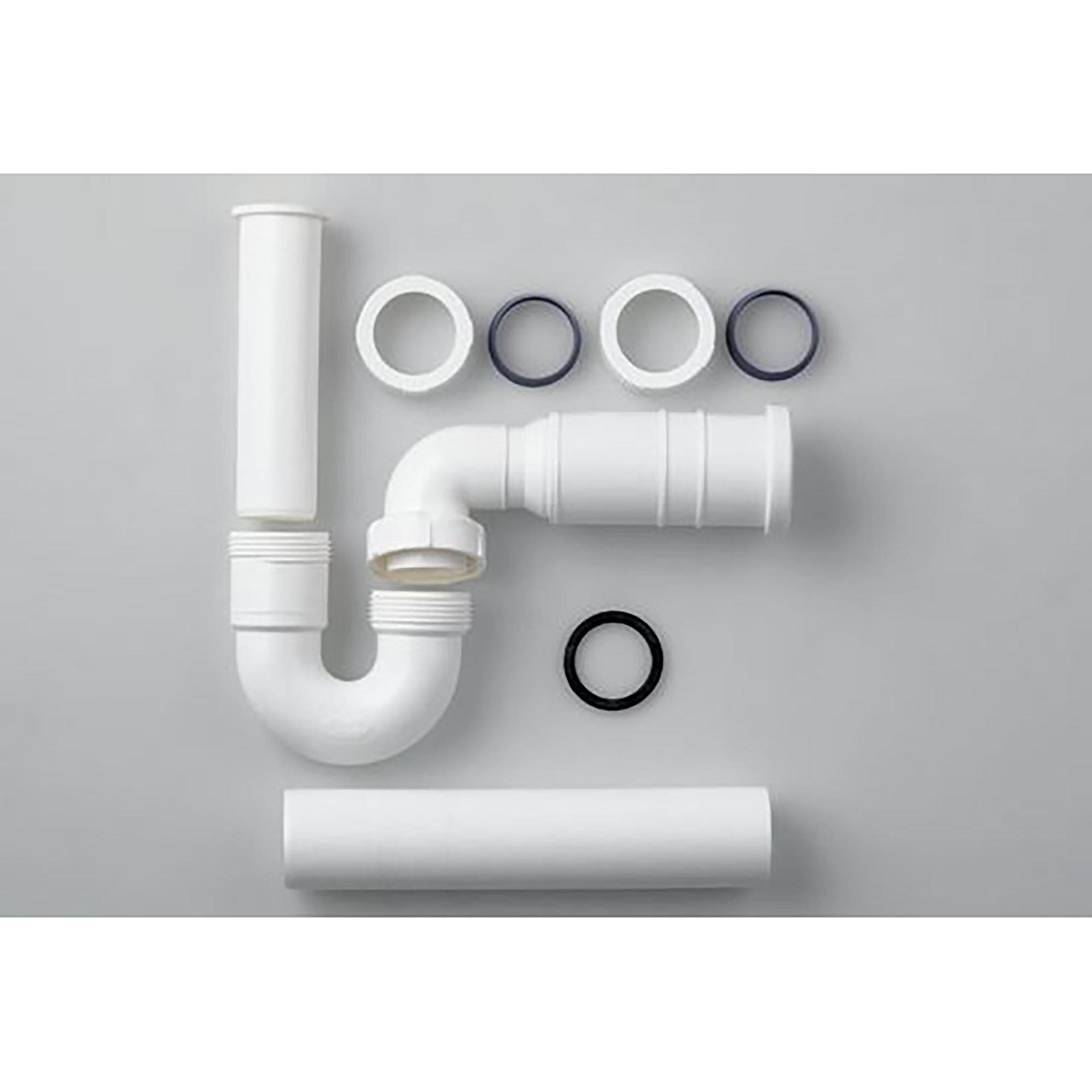 Laufen, Siphon, Siphon, DN40, mit flexibler Ablaufverbindung, für Stand-Bidet, Kunststoff, H8949750000001 (Siphon-Montag...
