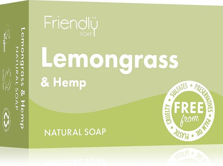 Produktbild Friendly Soap Lemongrass & Hemp Soap 95g (Hartseife, 95 g)
