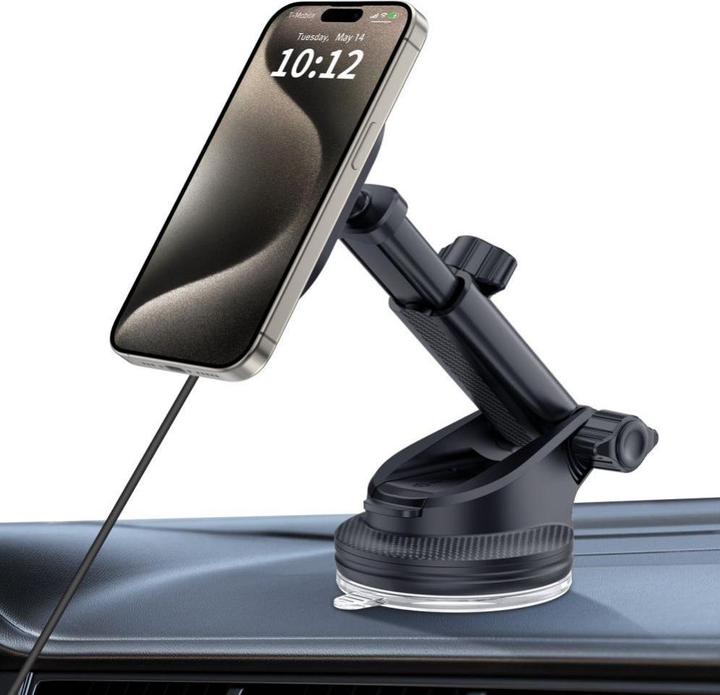 Image du produit Tech-Protect MM15W-V6 Porte-charge voiture 15W avec MagSafe pour interface entreprise et évent - Noir