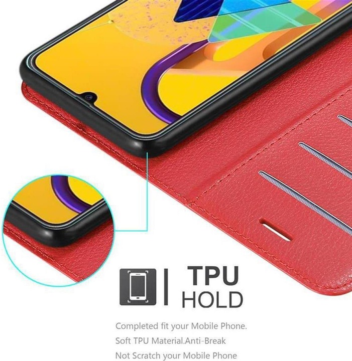 Actual product image Cadorabo Book with stand function cover (Samsung Galaxy M21, Samsung Galaxy M30s)