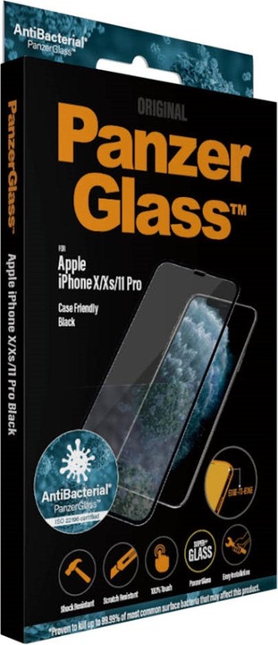Actual product image PanzerGlass edge to edge (1 Piece, Apple iPhone 11 Pro, Apple iPhone XS, Apple iPhone X)