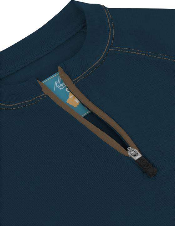 Produktbild Normani Kinder Merino Langarm mit 1/4 Zipper Nyapari - 9545 (122, 128)