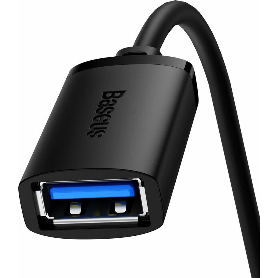 Thumbnail - Baseus USB 3.0 extension cable 1m AirJoy Series - black (1 m, USB 3.0), USB Kabel