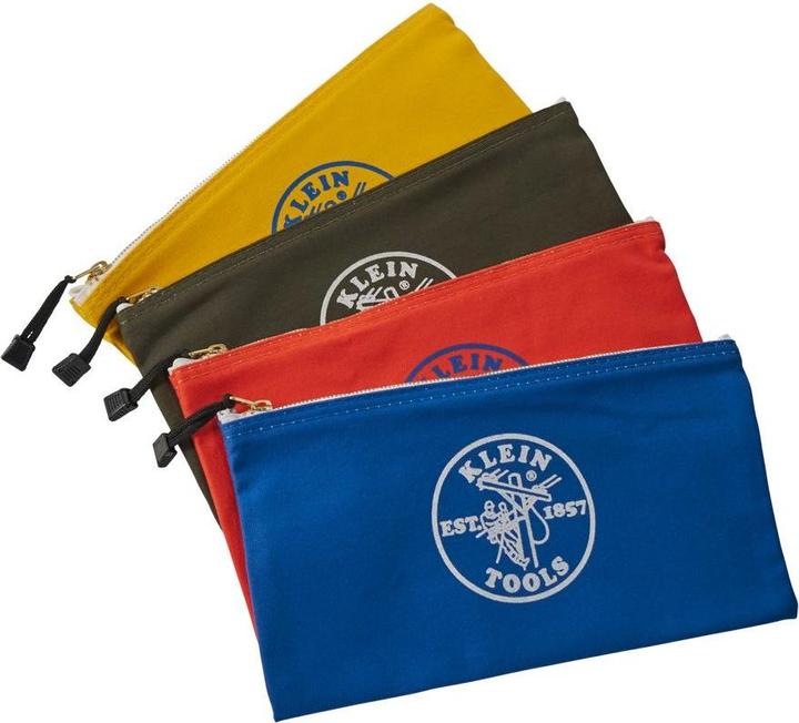 Actual product image Klein Tools Zippered pockets 4Pack for tools