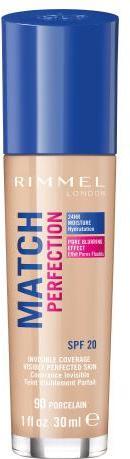 Actual product image Rimmel London Match Perfection SPF20 (90 Porcelain)