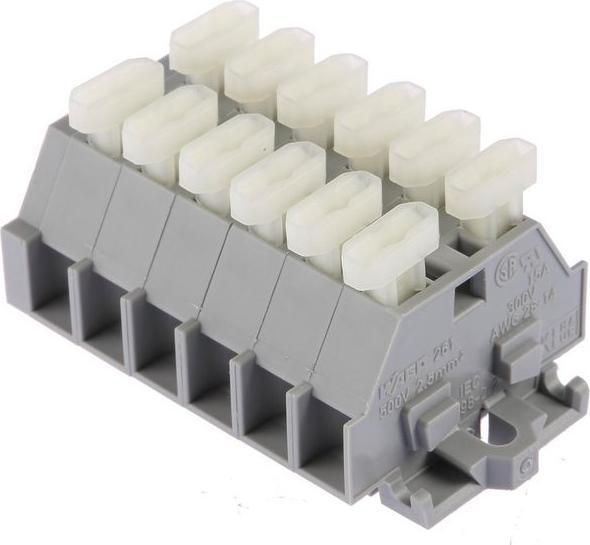 Actual product image Wago 6 way quick connect terminal block