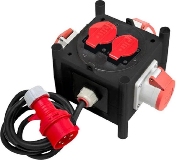 Image du produit Brennenstuhl Distributeur de courant compact en caoutchouc (5 x, Type 13)