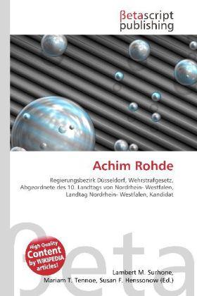 Produktbild Achim Rohde (Deutsch, 2010)
