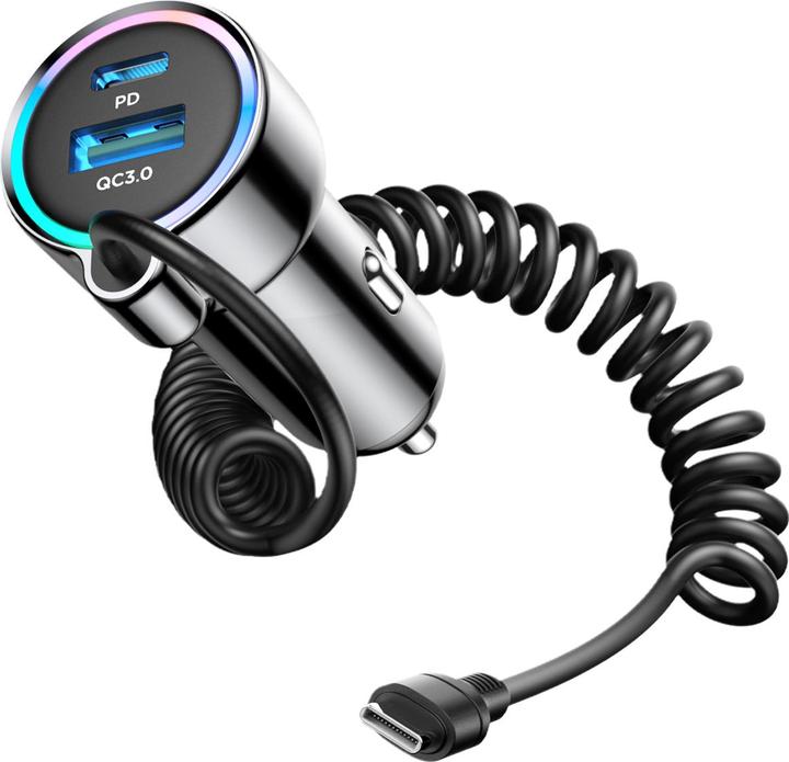 Image du produit Joyroom Chargeur de voiture filaire 3 en 1 (55W)