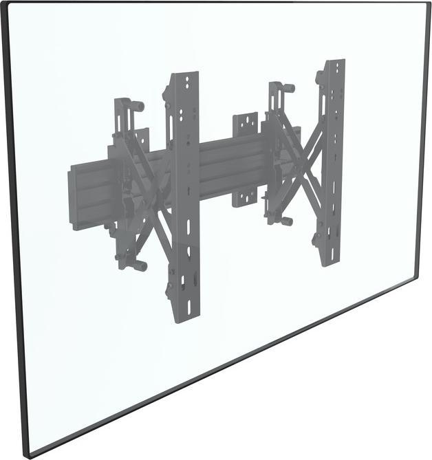 Actual product image Multibrackets Wall mount push in pop out, 40"-75", black (Wall, 75", 30 kg)