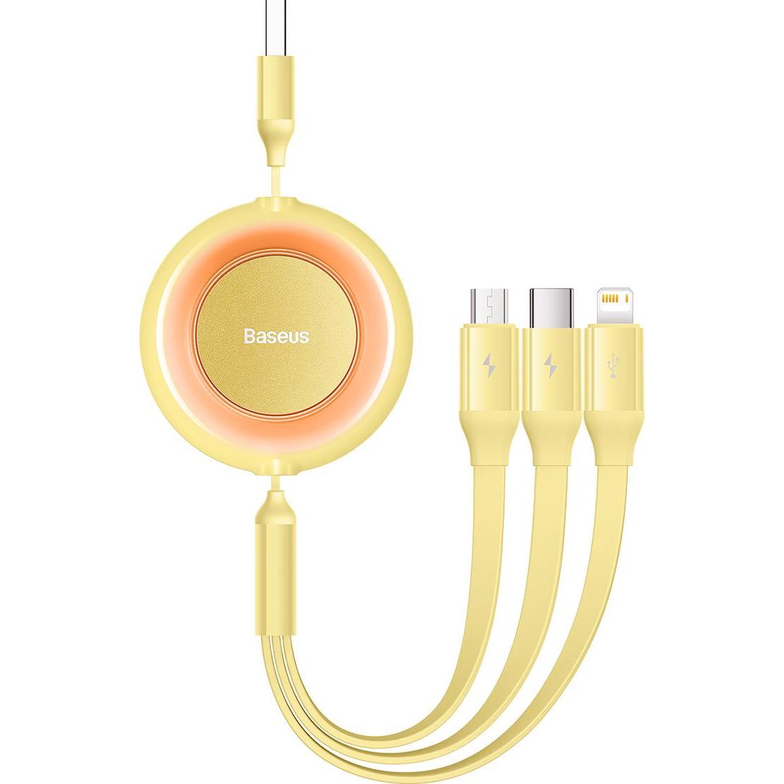 Baseus Bright Mirror 2 3in1“ A tipo USB laidas – mikro USB + „Lightning“ + USB Type C 3,5A 1,1 m ge (1.10 m, USB 2.0), U...