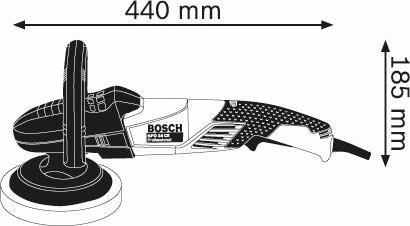 Actual product image Bosch Professional Polisher GPO 14 CE, 1400 watts, 2.5 kg, with additional handle and D-handle (Sander, 1400 W)