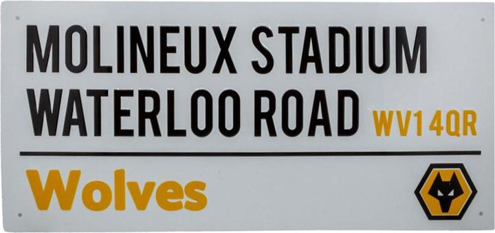 Wolverhampton Wanderers FC Molineux Stadium Crest Street Sign (40 x 18 cm)