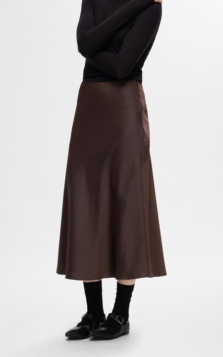 Actual product image Selected Satin Midi Skirt (44)