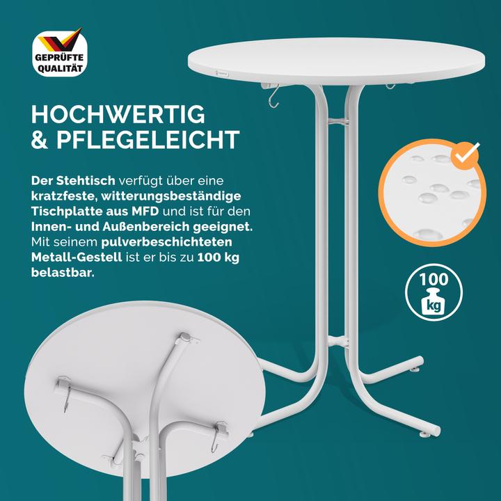 Image du produit Casaria Table haute avec housse