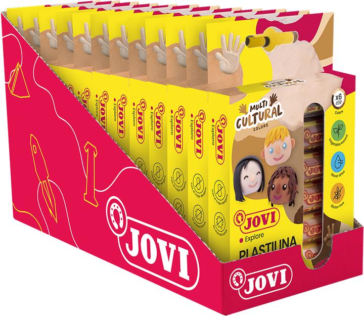 Actual product image Jovi Plasticine PLASTILINA assorted colours, 6 colours 15.0 g each