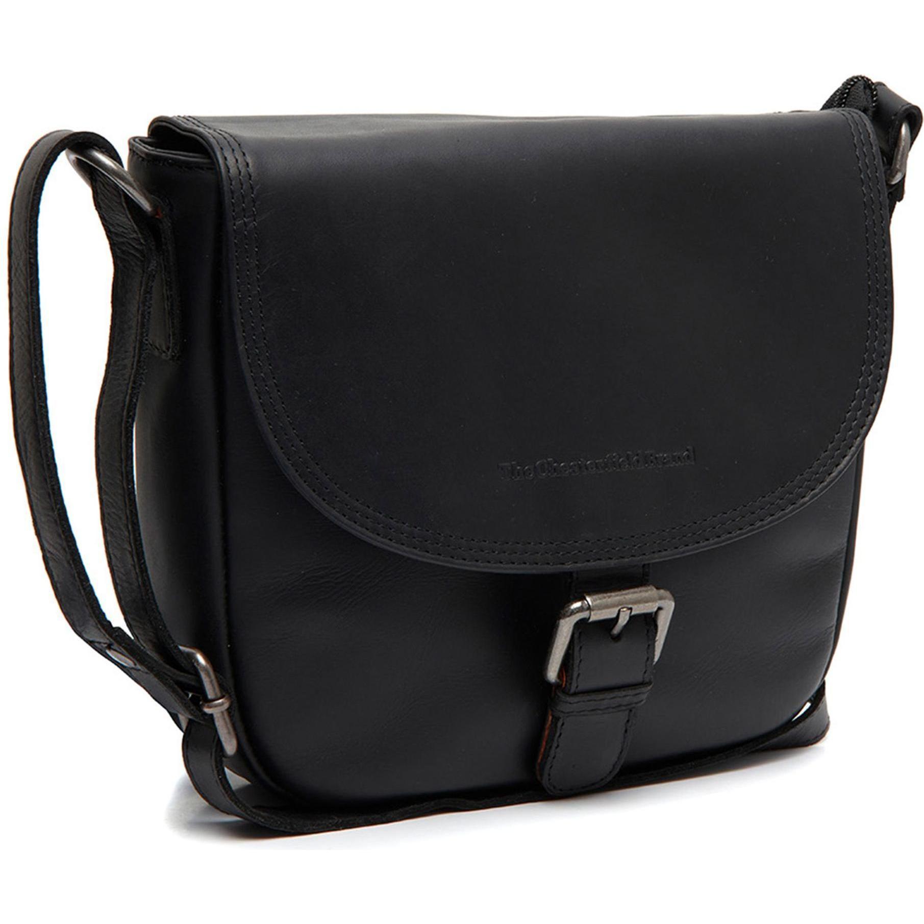 The Chesterfield Brand, Handtasche, Lucian Umhängetasche Leder 21 cm, Schwarz