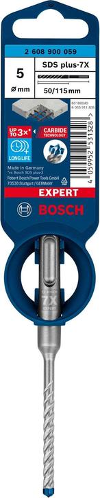 Image du produit Bosch Professional Zubehör Foret marteau EXPERT SDS plus-7X, 5 x 50 x 115 mm (5 millimètres)