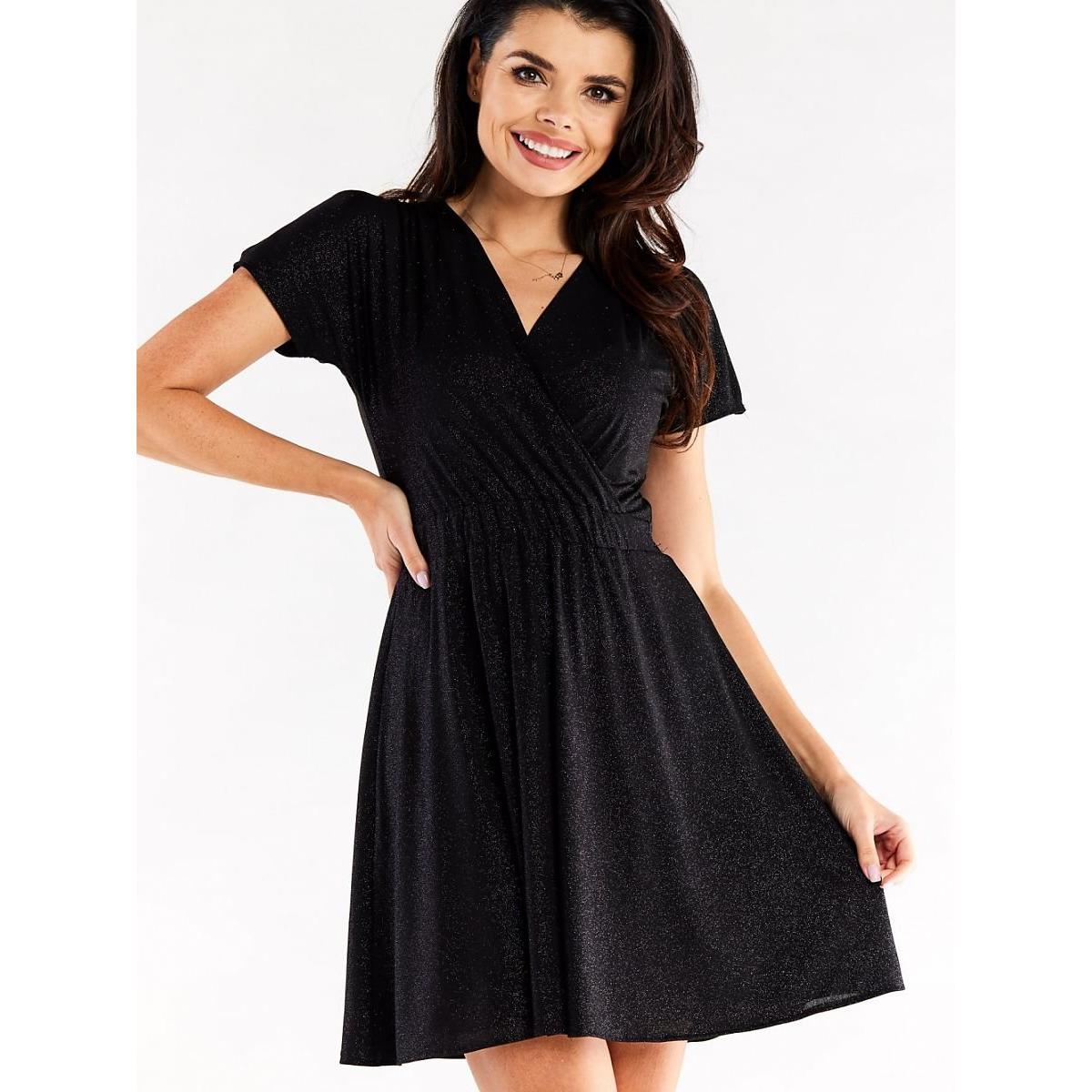 Awama, Damen, Kleider, Abendkleid, Schwarz, (M)