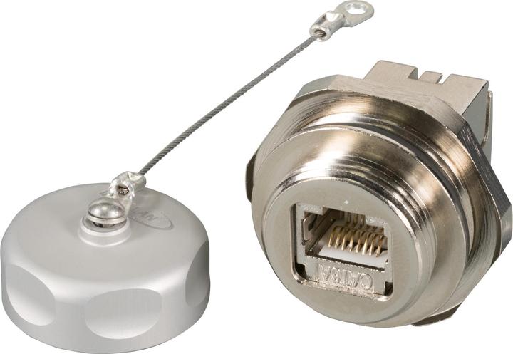 Produktbild EFB Elektronik IP67 Einbaubuchse, M25, RJ45 Cat.6A E-20070, für Cat.5/6/7 Kabel (Netzwerk Kupplung)