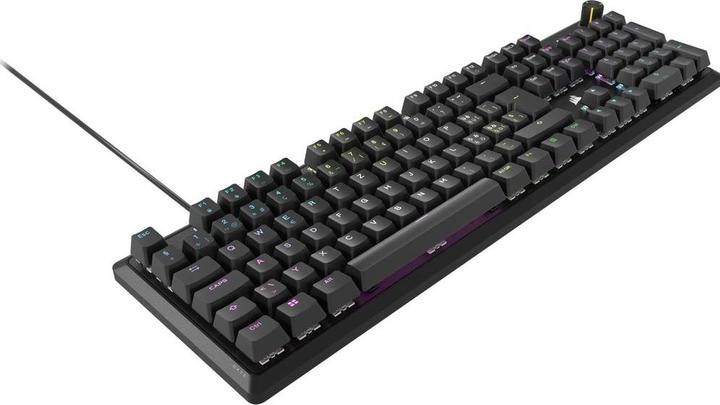 Image du produit Corsair K70 RGB CORE Clavier de jeu mécanique, rétroéclairé par LED RGB, MX rouge, noir, (CH-910971E (CH, Filaire)