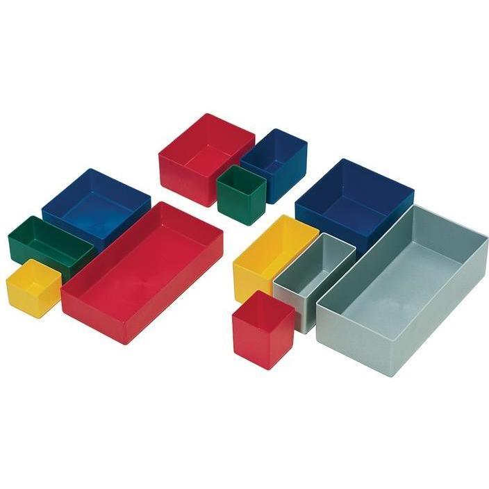 Thumbnail - LA-KA-PE, Lagerbehälter, Einsatzkasten 99 x 99 x 40 mm rot PS für Schubalden u. Sortimenskästen