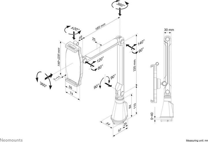 Image du produit Neomounts TABLET-D100SILVER