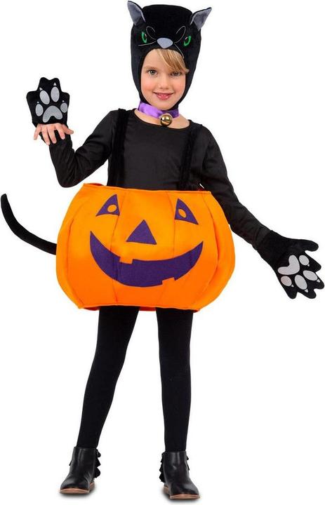 Actual product image My Other Me Disguise black pumpkin cat M 3-6 years (5 pieces) (M)