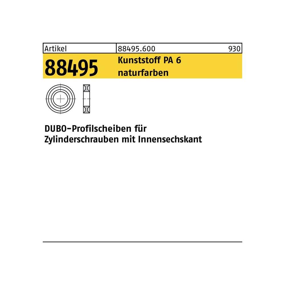 Dubo, Dadi + Rondelle, Disco profilato R 88495 per viti a testa cilindrica