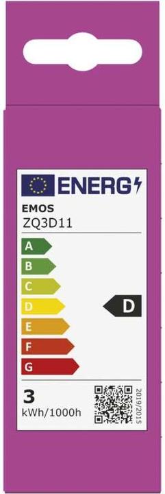 Label énergétique Emos Classic (E14, 2.50 W, 350 lm, 1 x, D)