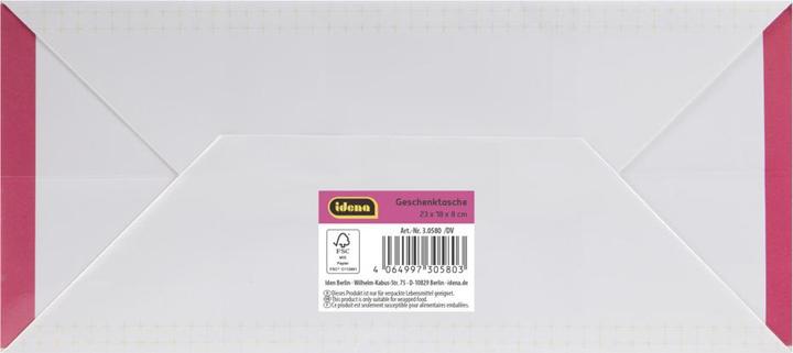 Produktbild Idena Geschenktasche Happy Birthday Ballons Kupferpapier 128g/m² 18x23x8cm (1x)