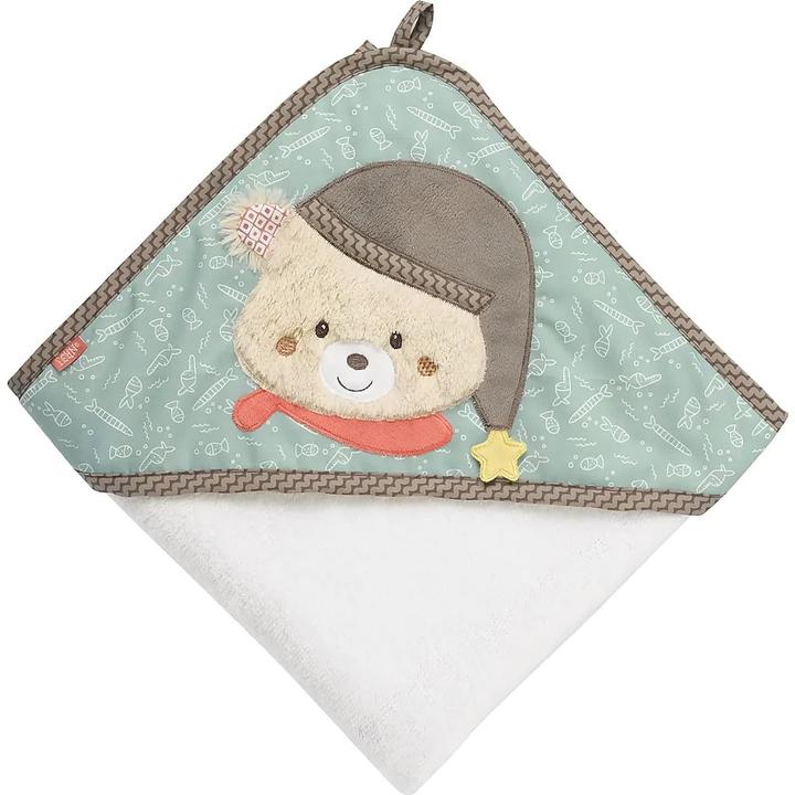 Image du produit Fehn Serviette de bain à capuche Ours (80 x 80 cm)