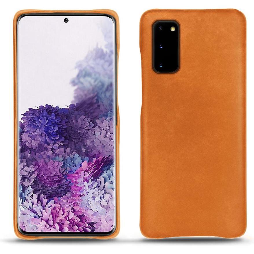 Noreve Lederschutzhülle (Samsung Galaxy S20), Smartphone Hülle, Orange