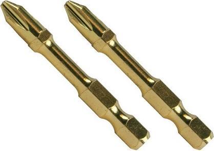 Actual product image Makita B-28307 2 PCS CROSS BIT PH2X50MM 1/4" (PH1-PH2 50mm)