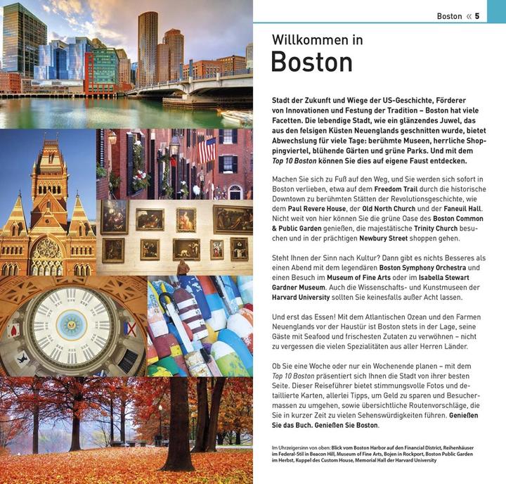 Actual product image Top 10 Travel Guide Boston (German, DK Verlag Travel)