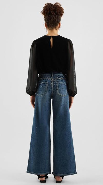 Produktbild s.Oliver Jeans Catie/Mid Rise/Wide Leg/mit Schmucksteinen (30, 34)