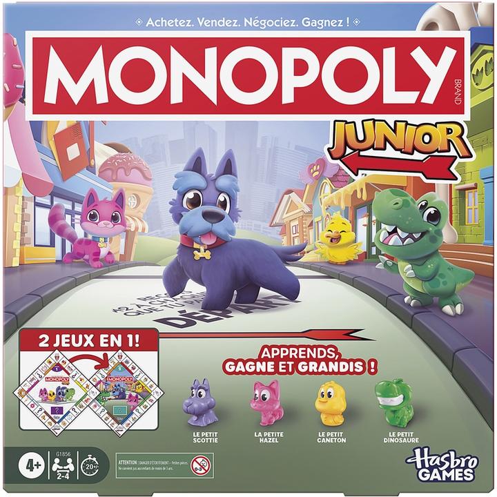 Produktbild Hasbro Monopoly Junior 2 in 1 (Französisch)