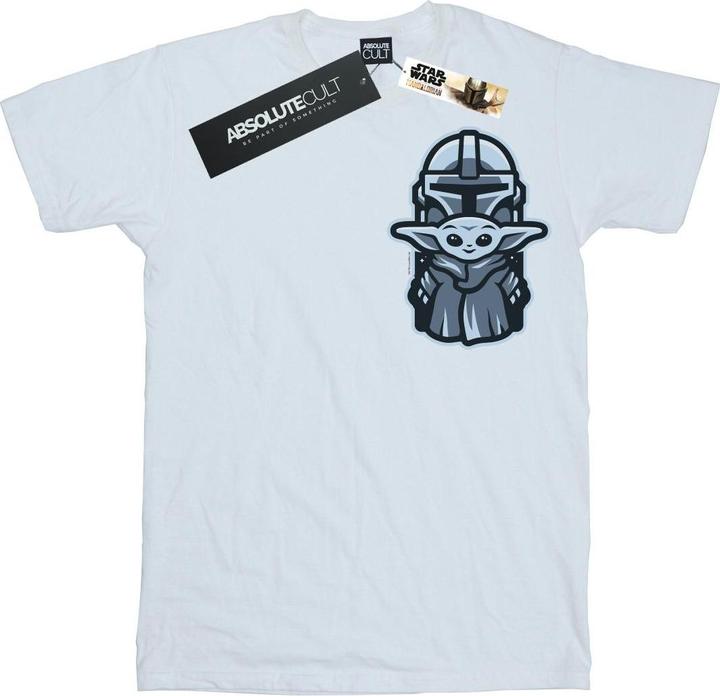 Star Wars - T-shirt THE MANDALORIAN MANDO CHILD COMBO BREAST PRINT - Homme (S)