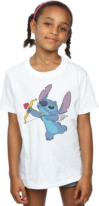 Produktbild Disney Lilo And Stitch Stitch Cupid Valentines TShirt Mädchen (140, 146)