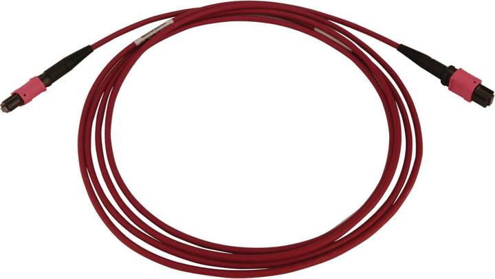 Actual product image Eaton 100G Multimode 50/125 OM4 Fibre Optic Cable 12F MTP/MPO-PC F/F LSZH Magenta 2m 6.6ft (2 m)