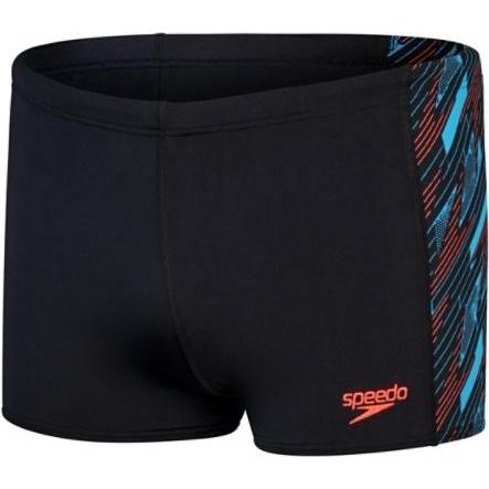 Speedo, Herren, Badehose, Hyperboom Panel Aquashort, Schwarz, (XS)