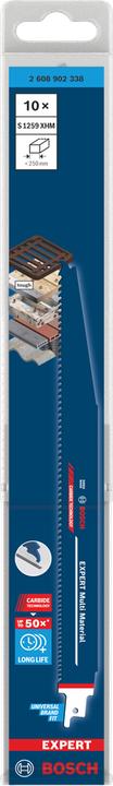 Productafbeelding Bosch Professional Zubehör Blau Zubehör 2608902338 EXPERT Stichsägeblatt S1259XHM Multi Material 10x