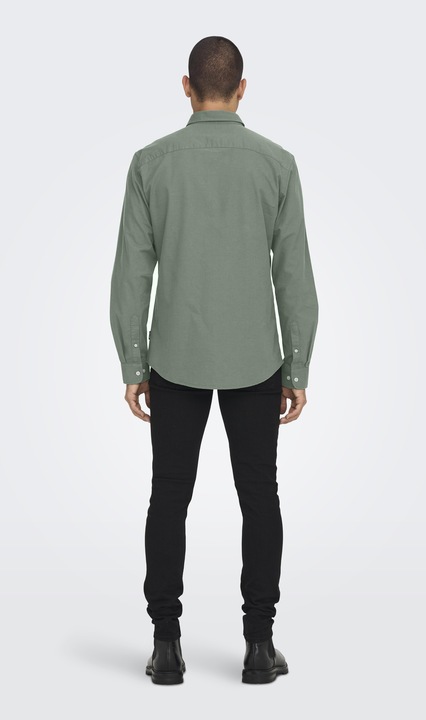 Image du produit Only & Sons Slim Fit Button-Down Col Chemise Oxford (L)