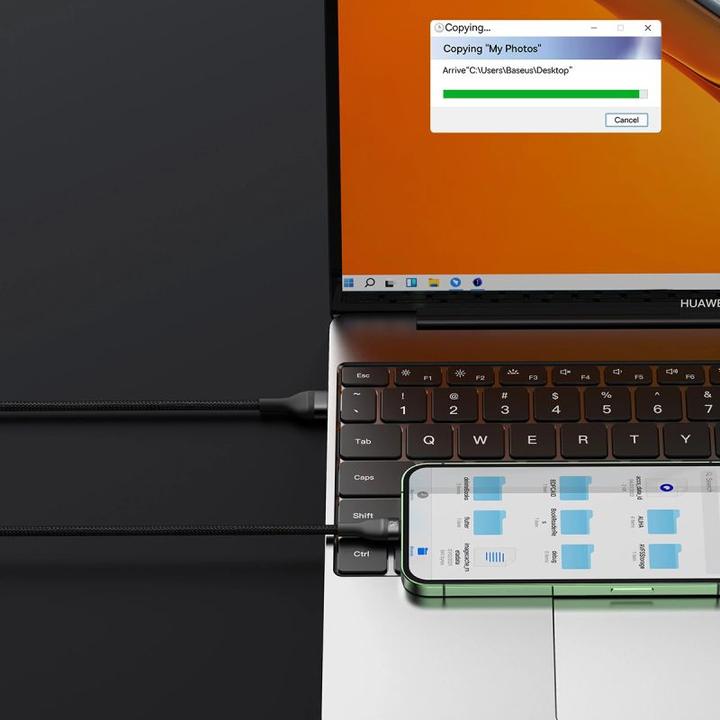 Immagine prodotto Baseus Cavo USB 3in1 (1.20 m, USB 3.2 Gen 1, 100 W)