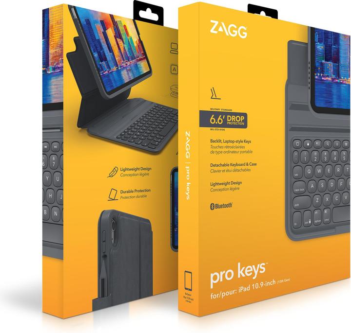 Actual product image Zagg Pro Keys (CH, iPad 2022 (10th Gen), iPad 2025 (11th gen))